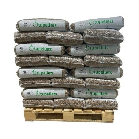 300 Kg de Granulés de bois 100% naturel pour le chauffage. 20 sacs de 15 Kg