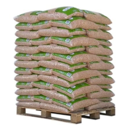 Granulés de bois – DIN Pellets – Palette de 65 sacs de 15 kg